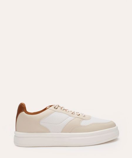 tênis casual oneself bege 40