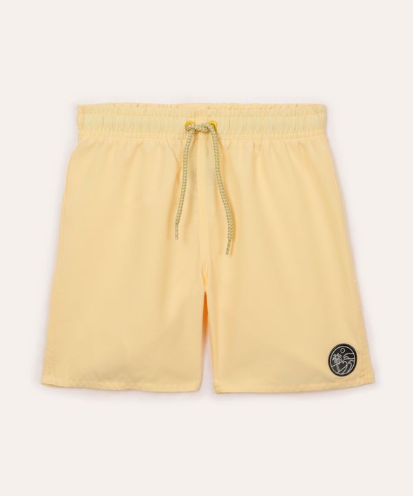 bermuda infantil boardshort amarelo 12