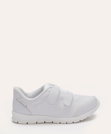 tênis casual infantil dakotinha com velcro branco 25