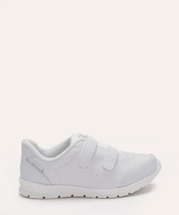 tênis casual infantil dakotinha com velcro branco 30