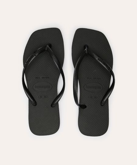 chinelo havaianas slim square preto 35-36