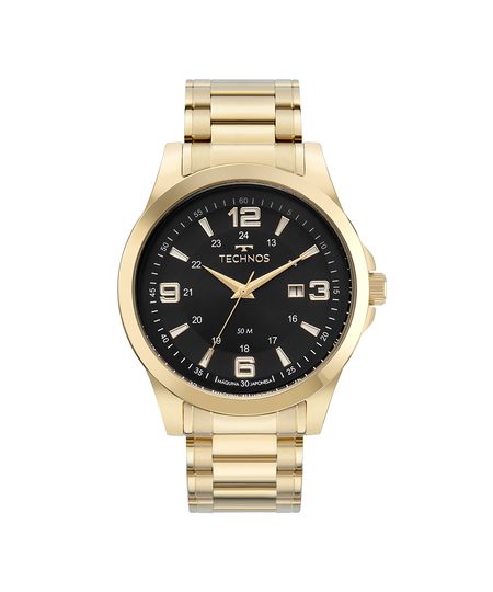 Relógio technos 2115txb1p analógico dourado UNICO