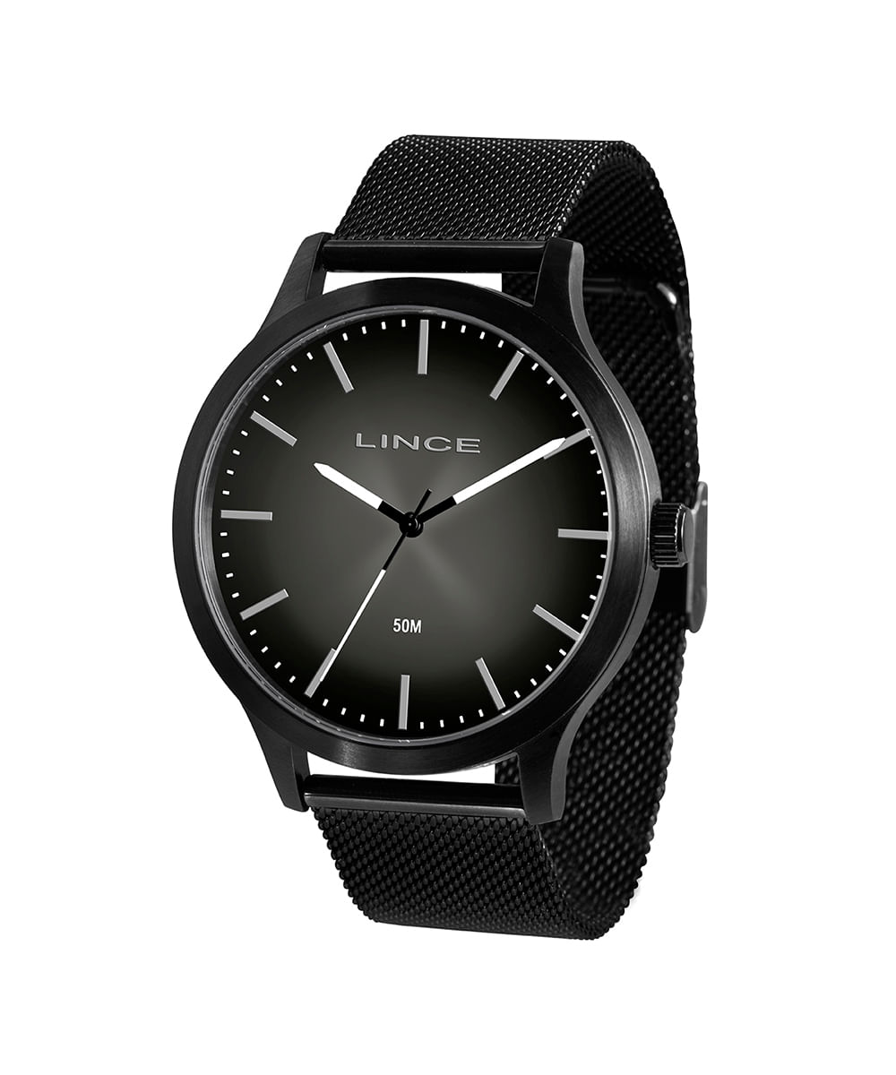 relógio lince mrn4602l-g1px analógico preto