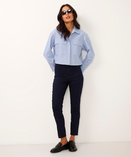 Calça Jeans Feminina Skinny Azul Escuro 34 Calça Jeans Feminina Skinny Azul Escuro 34