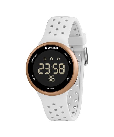relógio x-watch xfppd059w-pxbx digital branco UNICO relógio x-watch xfppd059w-pxbx digital branco UNICO
