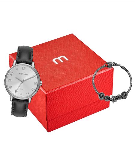 relógio mondaine 32515l0mvnh2ka analógico prateado UNICO