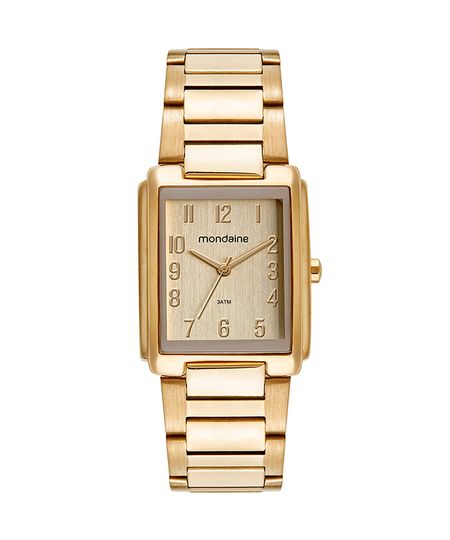 relógio mondaine 32520lpmvde1 analógico dourado UNICO relógio mondaine 32520lpmvde1 analógico dourado UNICO