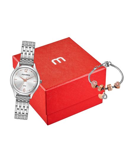 relógio mondaine 32529l0mvne3kb analógico prateado UNICO relógio mondaine 32529l0mvne3kb analógico prateado UNICO