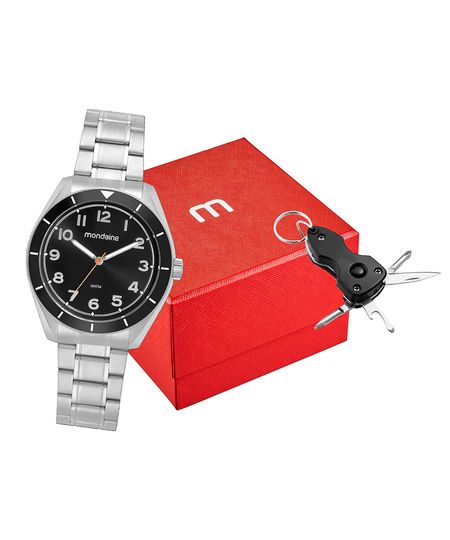 relógio mondaine 32736g0mvna1kf analógico prateado UNICO