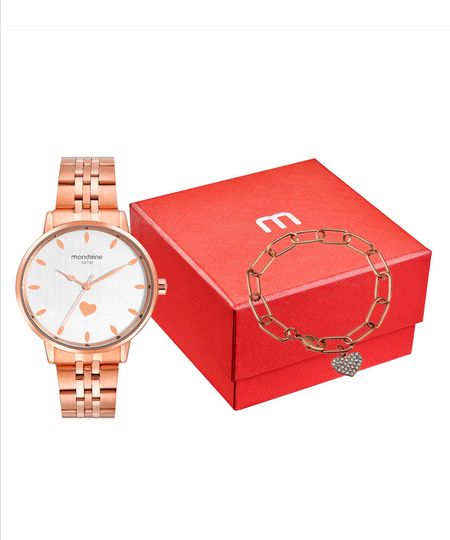 relógio mondaine 32707lpmkre3k1 analógico rosê UNICO