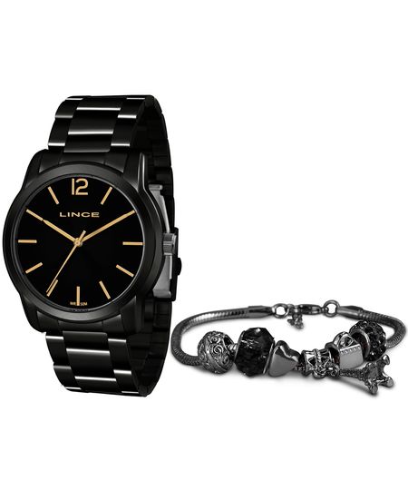 relógio lince lrn4449l-ka4ap2px analógico preto UNICO relógio lince lrn4449l-ka4ap2px analógico preto UNICO