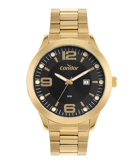 relógio condor copc32cck4p analógico dourado UNICO