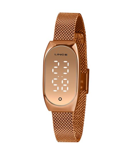 relógio lince ldr4706l-rxrx digital rosê UNICO
