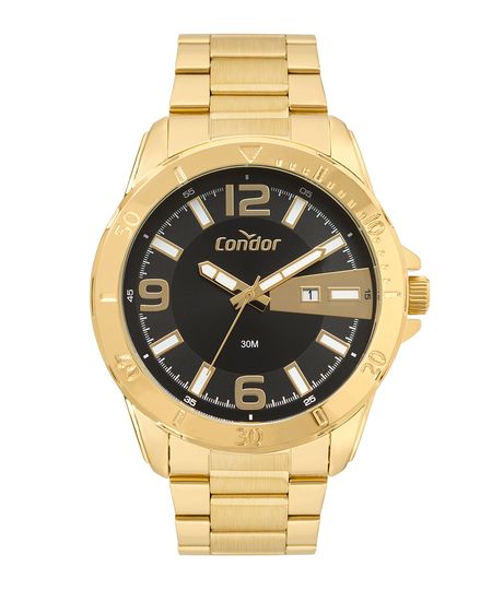 relógio condor co2115mwok4p analógico dourado UNICO