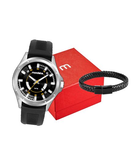 relógio mondaine 83503g0mvni2ke analógico prateado UNICO