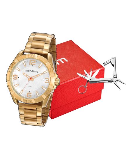 relógio mondaine 53830gpmvde1ka analógico dourado UNICO relógio mondaine 53830gpmvde1ka analógico dourado UNICO