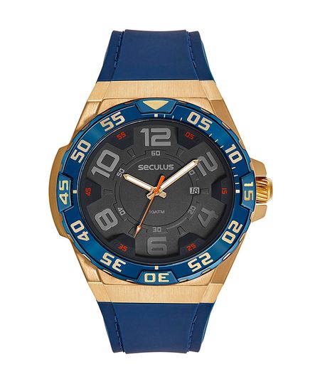 relógio seculus 44233gpsvlu2 analógico dourado UNICO relógio seculus 44233gpsvlu2 analógico dourado UNICO
