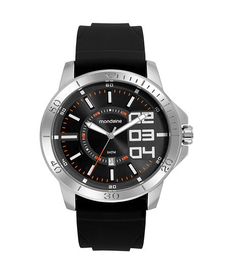 relógio mondaine  99734g0mvni2kb analógico calendário preto UNICO