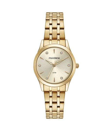 relógio mondaine 32610lpmkde1k1 analógico dourado UNICO