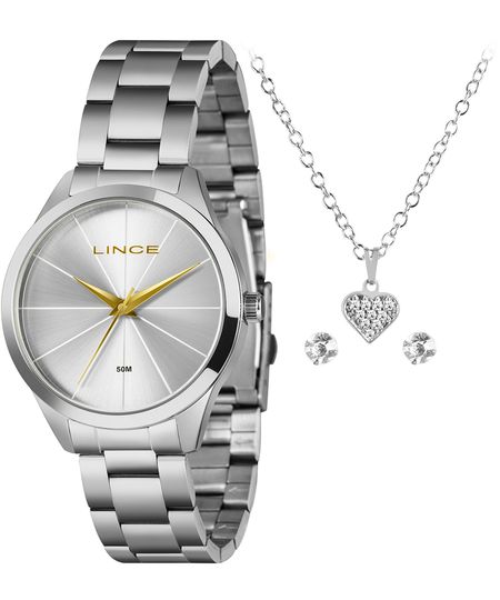 relógio lince lrm4816l40ka3xs1sx analógico prateado UNICO