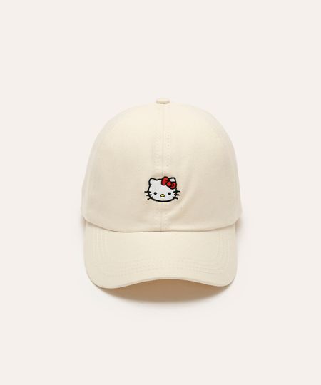 boné acaba curva maleável hello kitty off white UNICO