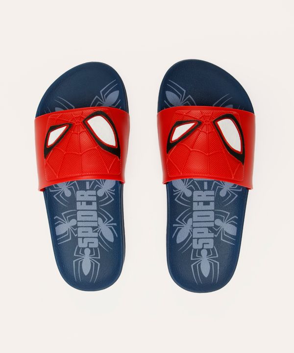 chinelo infantil grendene homem aranha azul 26-27