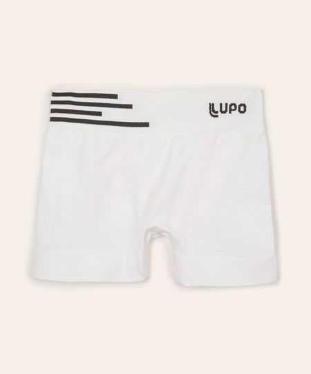 cueca boxer infantil lupo branca P