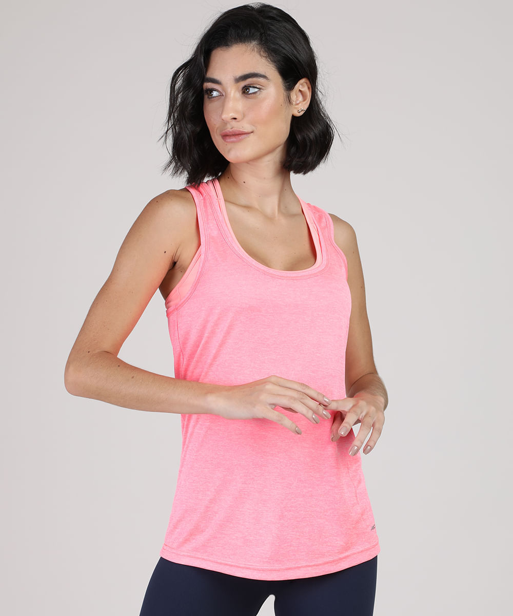 regata esportiva ace básica decote nadador - rosa