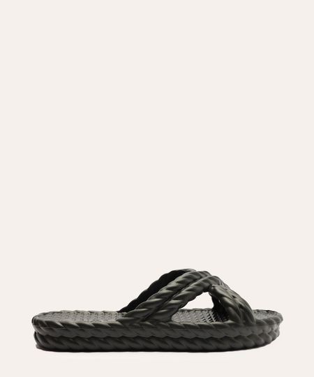 chinelo slide marrocos brizza arezzo preto 37-38
