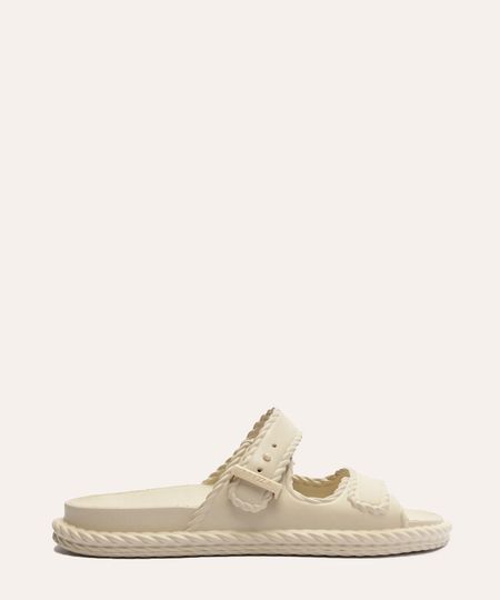 chinelo slide marrocos brizza arezzo off white 33-34 chinelo slide marrocos brizza arezzo off white 33-34