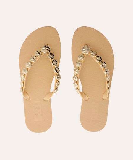 chinelo slim essential brizza arezzo bege 35-36 chinelo slim essential brizza arezzo bege 35-36