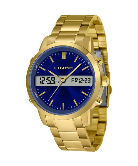 relógio lince mag4489l d1kx ana-dig dourado UNICO