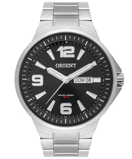 relógio orient mbss1403 p2sx analógico prateado UNICO