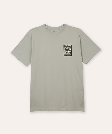 camiseta de algodão juvenil manga curta smileyworld azul 10