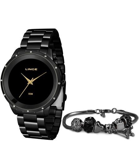 relógio lince lrn619l ka3hp1px analógico preto UNICO relógio lince lrn619l ka3hp1px analógico preto UNICO