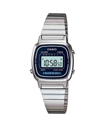 relógio feminino casio digital la670wa2df prateado UNICO relógio feminino casio digital la670wa2df prateado UNICO