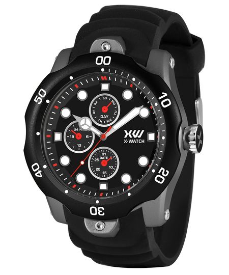 relógio x-games xmppm017 p1px multifunção preto UNICO