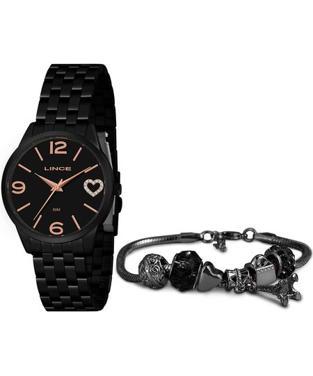 relógio lince lrn4717l ka3gp2px analógico preto UNICO relógio lince lrn4717l ka3gp2px analógico preto UNICO