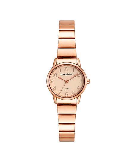 relógio mondaine 32490lpmvre3kf analógico rosê UNICO