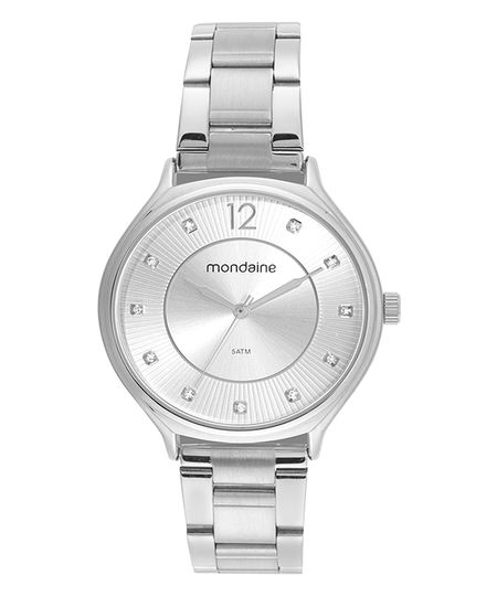relógio mondaine 32516l0mvne2kf analógico prateado UNICO relógio mondaine 32516l0mvne2kf analógico prateado UNICO