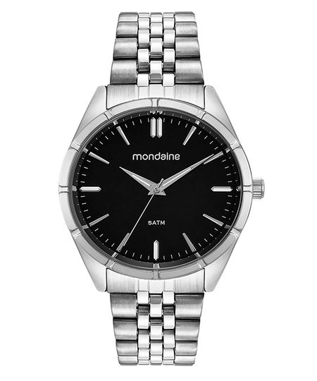relógio mondaine 32567g0mvne2kb analógico prateado UNICO