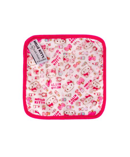 toalha demaquilante klass vough hello kitty rosa UNICO toalha demaquilante klass vough hello kitty rosa UNICO