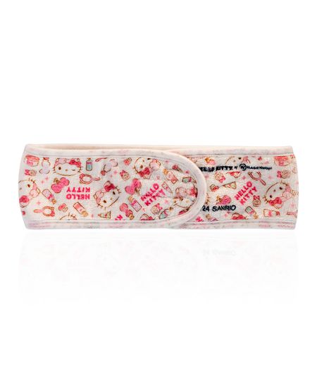 faixa de cabelo com velcro klass vough hello kitty rosa UNICO