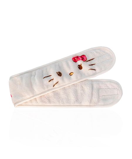 faixa de cabelo com velcro klass vough hello kitty branca UNICO faixa de cabelo com velcro klass vough hello kitty branca UNICO