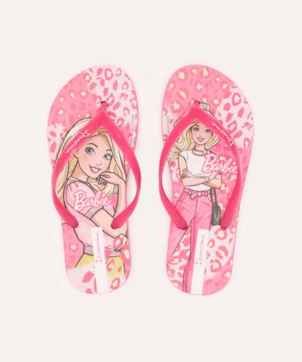 chinelo infantil barbie infantil rosa 29-30