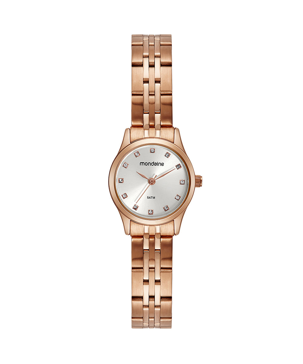 relógio mondaine 32493lpmvre3kf analógico rosê