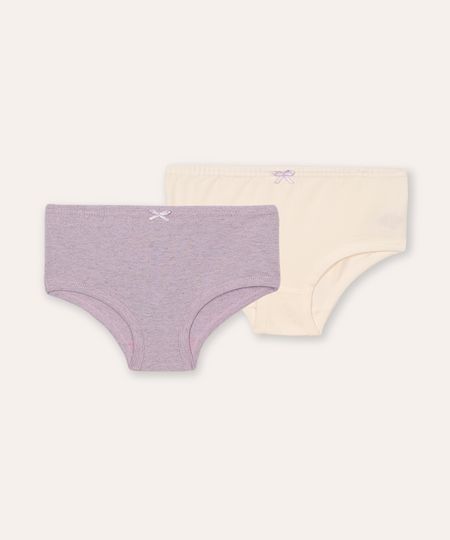 kit de 2 calcinhas de algodão infantil colorido 2 kit de 2 calcinhas de algodão infantil colorido 2