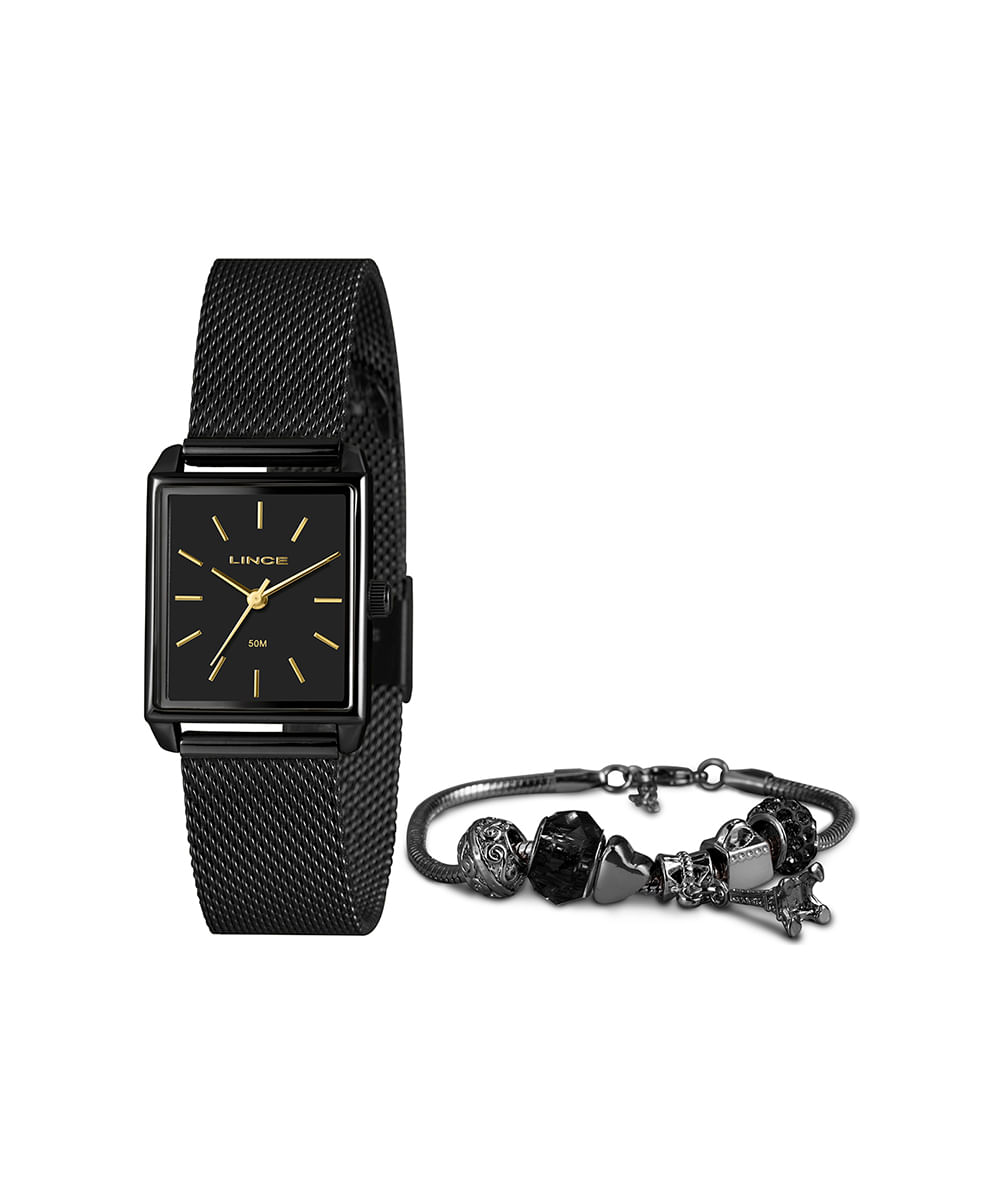 relógio lince lqn4766l25 ka4bp1px analógico preto
