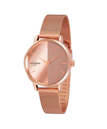 relógio mondaine  32117lpmvre3 analógico rosê UNICO