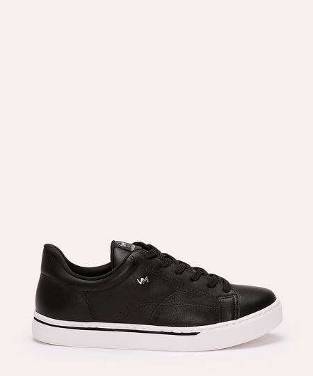 tênis casual via marte cano baixo preto 35